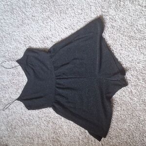 Divided black short jumper - sparkly